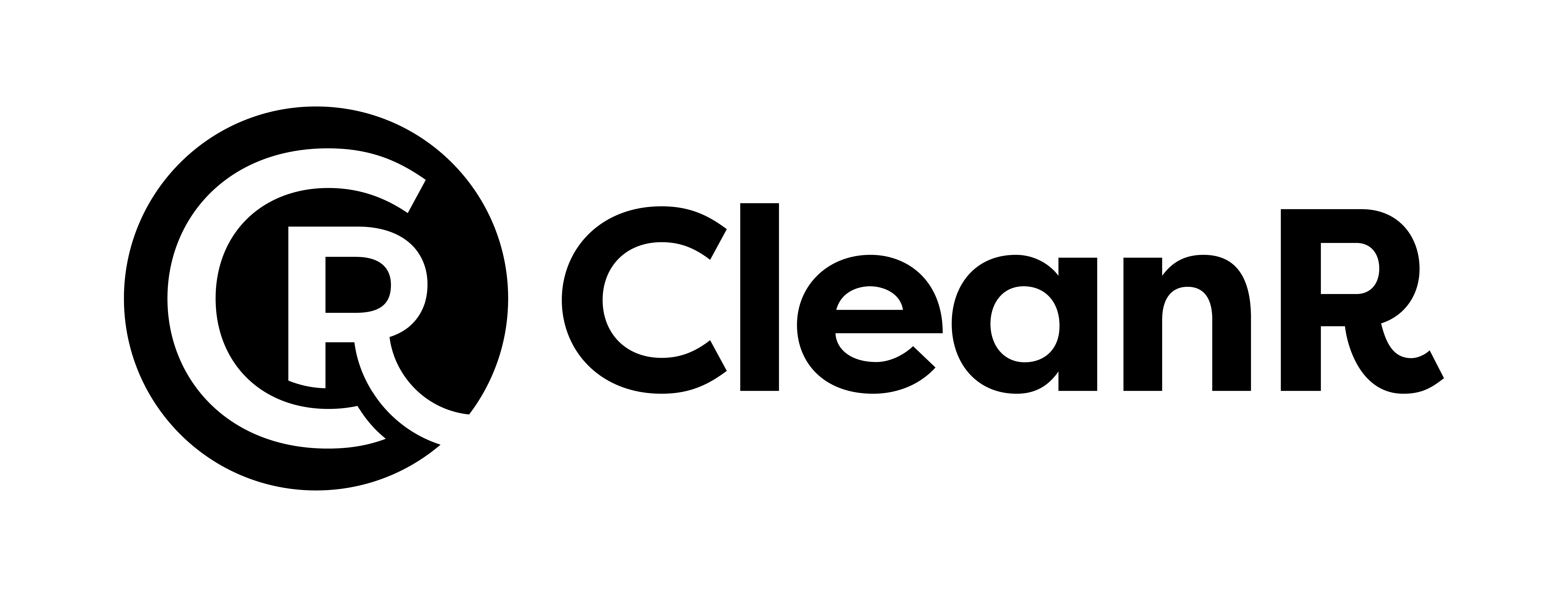 Logo CleanR horizontal black
